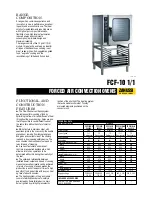 Preview for 1 page of Zanussi 240201 Specifications