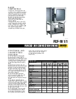 Предварительный просмотр 1 страницы Zanussi 240201 Specifications