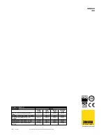 Предварительный просмотр 2 страницы Zanussi 727034 Technical Data Manual