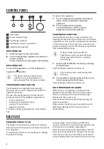 Предварительный просмотр 8 страницы Zanussi 925 052 579 User Manual