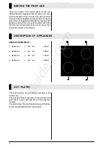 Preview for 6 page of Zanussi 941683645 Operating And Assembly Instructions Manual