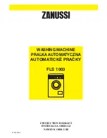 Zanussi ADVANTAGE800 Instruction Booklet preview