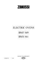 Zanussi BMF 849 Instruction Booklet предпросмотр