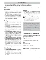 Предварительный просмотр 3 страницы Zanussi BMS930 Instruction Booklet