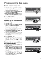 Предварительный просмотр 7 страницы Zanussi BMS930 Instruction Booklet