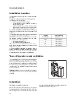 Предварительный просмотр 6 страницы Zanussi BUILT-IN REFRIGERATOR Instruction Book