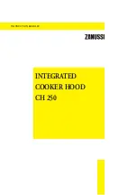 Zanussi CH 250 Instruction Booklet preview