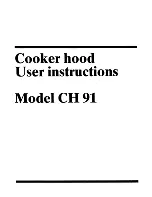 Предварительный просмотр 1 страницы Zanussi CH 91 User Instructions