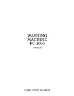 Preview for 1 page of Zanussi Compact FC 1000 Instruction Booklet