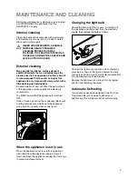 Предварительный просмотр 9 страницы Zanussi CZC 16/9 FA Instruction Booklet