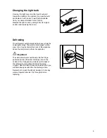 Preview for 9 page of Zanussi CZL 145 W Instruction Booklet