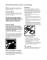 Preview for 8 page of Zanussi CZUF 145 W Instruction Booklet