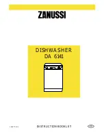 Zanussi DA 6141 Instruction Booklet preview