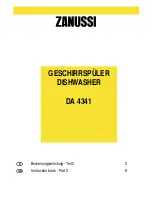 Zanussi DA4341 Instruction Book preview