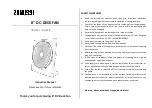 Preview for 1 page of Zanussi DC-208 Instruction Manual