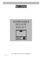 Preview for 1 page of Zanussi DCS 14 W Instruction Booklet