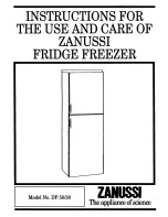 Zanussi DF 30 Instructions For The Use preview