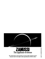 Предварительный просмотр 20 страницы Zanussi DF 30 Instructions For The Use