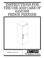 Zanussi DF45 Use And Care Instructions Manual preview