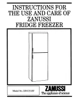 Preview for 1 page of Zanussi DF47/51FF Instructions For Use Manual