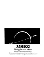 Предварительный просмотр 36 страницы Zanussi DI 220/75 Instructions For The Use And Care