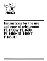 Zanussi DL 1400T Use And Care Instructions Manual предпросмотр