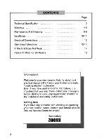 Preview for 2 page of Zanussi Domino ZBX 624 SS User Instructions