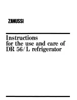 Zanussi DR 56/L Instructions For The Use And Care preview