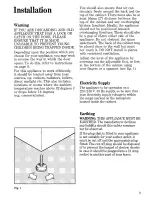 Предварительный просмотр 3 страницы Zanussi DR 60/L Instructions For The Use And Care