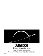 Preview for 20 page of Zanussi DRI 51 L Instructions For The Use And Care