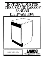 Preview for 1 page of Zanussi DS 16 TCR Instructions For Use And Care Manual