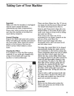 Preview for 21 page of Zanussi DS 16 TCR Instructions For Use And Care Manual