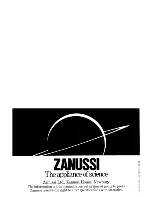 Preview for 34 page of Zanussi DW1100M Use And Care Instructions Manual