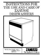 Preview for 1 page of Zanussi DW400 Instructions For Use Manual