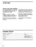 Preview for 22 page of Zanussi EC 5614 - A Instructions For Use And Care Manual