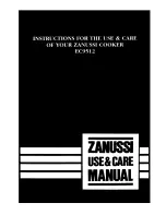 Zanussi EC9512 Instructions For Use And Care Manual предпросмотр