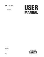 Предварительный просмотр 1 страницы Zanussi EHG 9832 User Manual