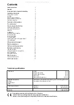 Preview for 2 page of Zanussi Electrolux DA4143 Instruction Book