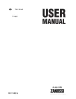 Предварительный просмотр 1 страницы Zanussi ERW3313AOX User Manual