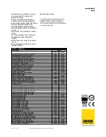 Предварительный просмотр 2 страницы Zanussi Evo 900 Series Specifications