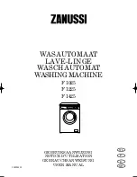 Zanussi F 1425 User Manual preview