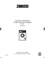 Предварительный просмотр 1 страницы Zanussi F 505 N Instruction Booklet