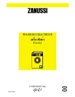 Предварительный просмотр 1 страницы Zanussi FA489 User Manual