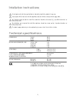 Preview for 6 page of Zanussi FA826 User Manual