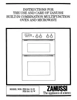 Preview for 1 page of Zanussi FBI 534/31 W Instructions For The Use And Care