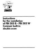 Предварительный просмотр 23 страницы Zanussi FBI 583 B Instructions For The Use And Care