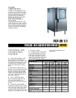 Zanussi FCF 201 G Specifications preview