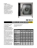 Zanussi FCF101E Quick Manual preview