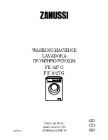 Zanussi FE 1027 G User Manual preview