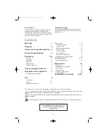 Предварительный просмотр 2 страницы Zanussi FE 1205 Instruction Booklet